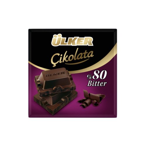 ÜLKER BİTTER 80 KARE ÇİKOLATA 60gr