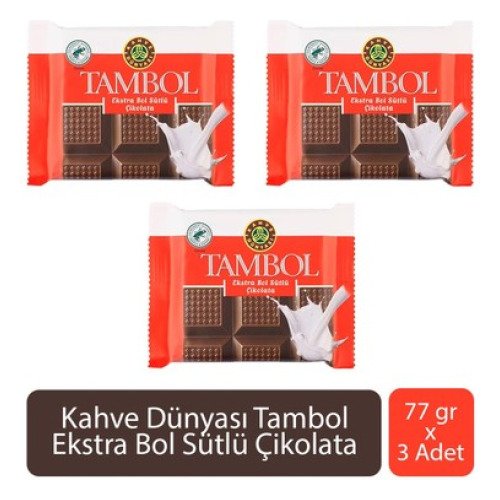 TAMBOL EKSTRA SÜTLÜ ÇİKOLATALI 77gr