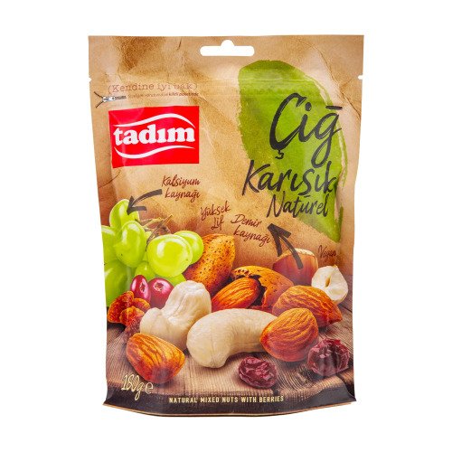 TADIM NATUREL ÇİĞ KARIŞIK 90gr - Cips & Şekerleme