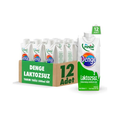 PINAR DENGE LAKTOZSUZ SÜT 500ml.