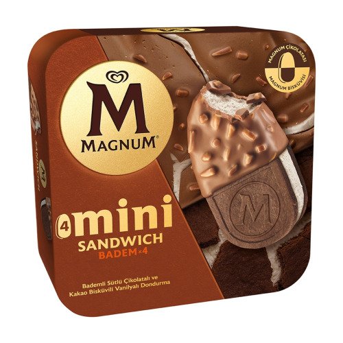 ALGİDA MAGNUM MİNİ SANDWİCH BADEM 400ml