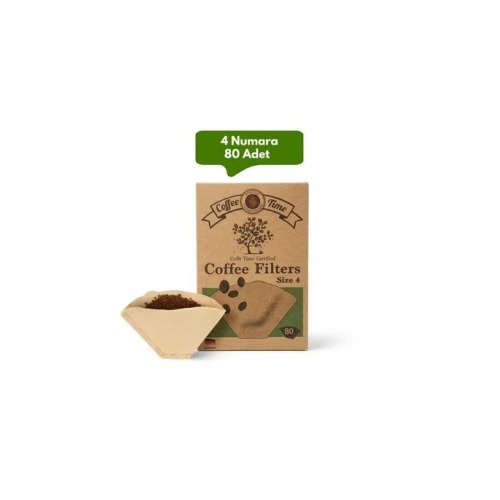 COFFE TIME FİLTRE KAHVE KAĞIDI NO4 80Li